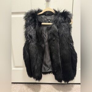 TOPSHOP faux fur vest